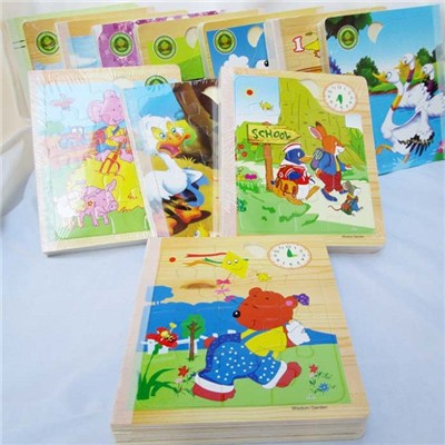 2015 Popular Children''s Early Education Creative Toys, Intellectual Story Wooden Spell Books Jigsaw Puzzle Toys,Welcome To Sample Custom