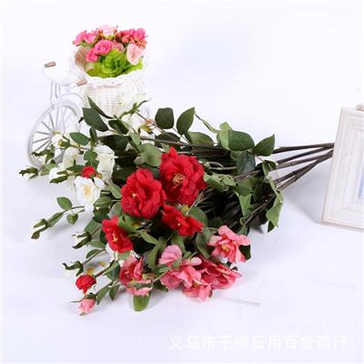 The Simulation Flower Sell Like Hot Cakes Chinese Rose Flower Heads, Home Decoration Artificial Flowers Camellia Flower Heads,Welcome To Sample Custom
