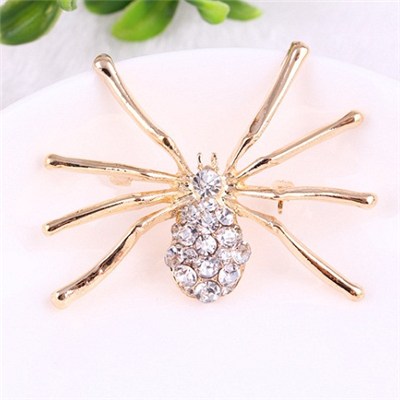 2015 Hot Style In Europe And The Individuality Full Diamond Brooch, A Large Spider New Chest Buckle,Welcome To Sample Custom