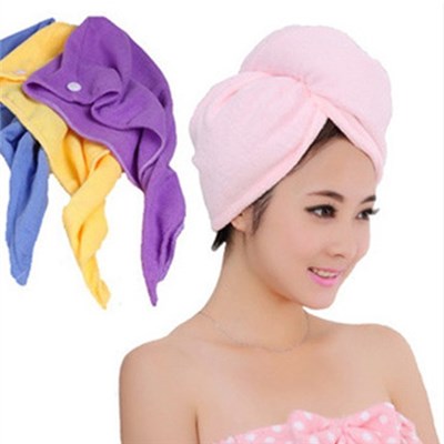 High Quality Creative Home From Super Absorbent Towel, Dry Hair Cap Dry Hair Towel Magical Bath Cap,Welcome To Sample Custom