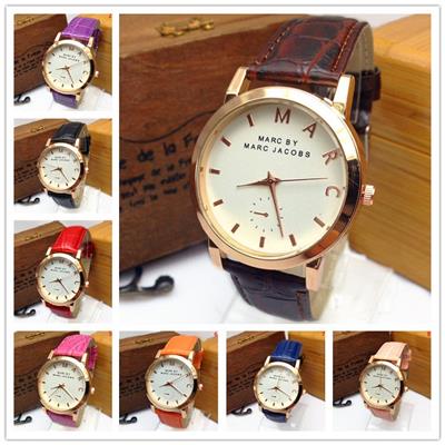 International Brand Steel 2015 Hot Style Of Female Money MARC Watch Geneva Watches Leather Watch Fashion Watches,Welcome To Sample Custom