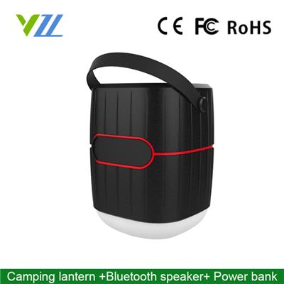 Newest Multifunctional LED Camping Lantern With Bluetooth Speaker Camping Light With Mobile Phone Charger 8800mah