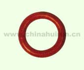 WELDLESS ROUND RING Forged Carbon Steel Painted Red