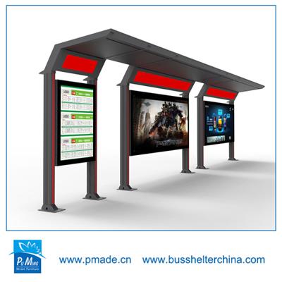 bus shelter with advertising light box