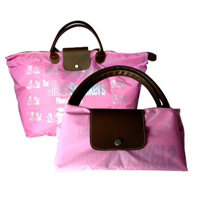 Foldable Tote Bag With PU Tote