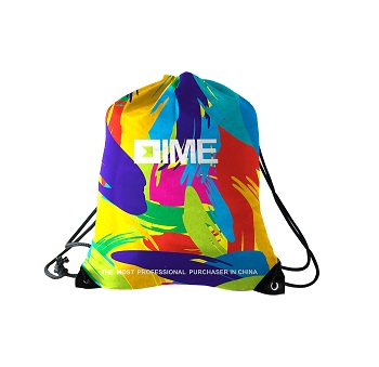 Latest Promotional Products Recycle Zipper Pocket Drawstring Bag