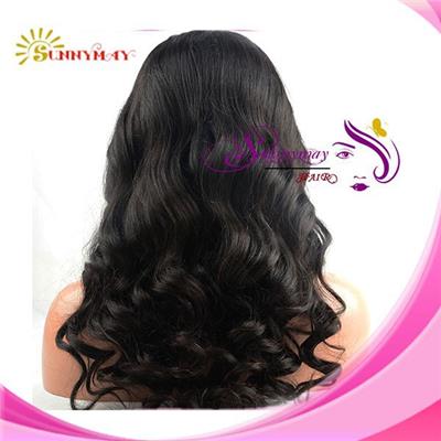 2014 New Bleach Indian Remy Hair Wigs Loose Wave Human Glueless Lace Front Wig With Middle Parting Natural Hairline Baby Hair 6a
