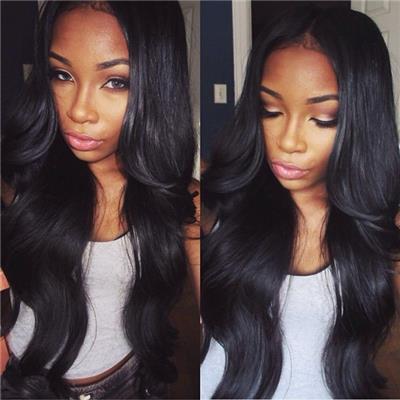 Sunnymay 100% Unprocessed Brazilian Virgin Hair Front Lace Wig Natural Color Human Hair Wigs For Black Women