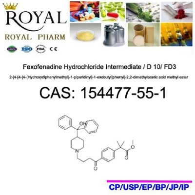 Fexofenadine Hydrochloride Intermediate / D 10/ FD3 / 2-[4-[4-[4-(Hydroxydiphenylmethyl)-1-piperidinyl]-1-oxobutyl]phenyl]-2,2-dimethylacetic Acid Methyl Ester