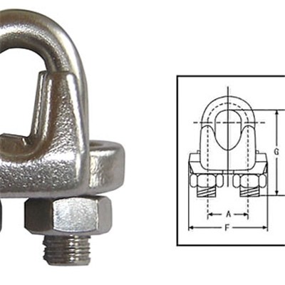 U.S. Type Drop Forged Wire Rope Clip (450)