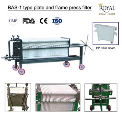 BAS-1 Type Plate And Frame Press Filter