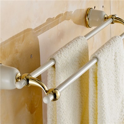 Brass And SS Double Towel Bars