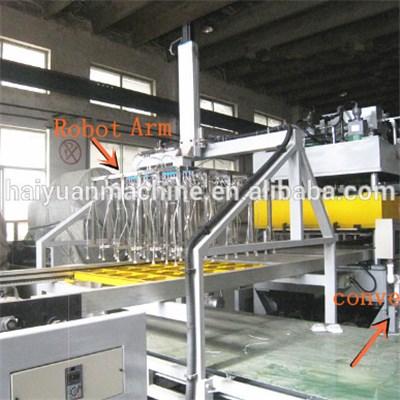 Fully Automatic Vacuum Forming Machine With Single Robot Arm