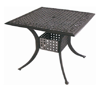 Polyrattan Square Dining Table