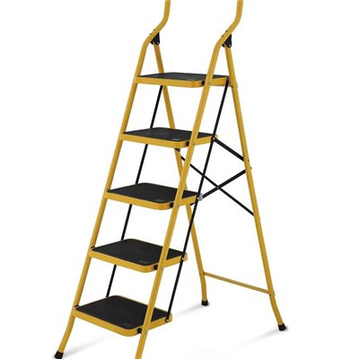 5 Steps Steel Portable Ladder With EN131