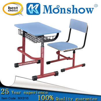 Adjustable Single Seat Desk And Chair