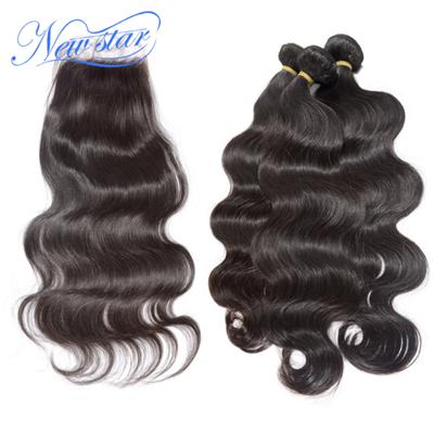 6A New Star Three Brazilian Virgin Human Hair Extensions Body Wave Bundles With One Bleached Knots 4*4in Free Style Lace Closure Rated 4.7 /5 Based On 235 Customer Reviews 94.8% Of Buyers Enjoyed This
