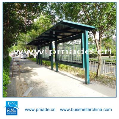 high quality customize stainless steel bus stop shelter