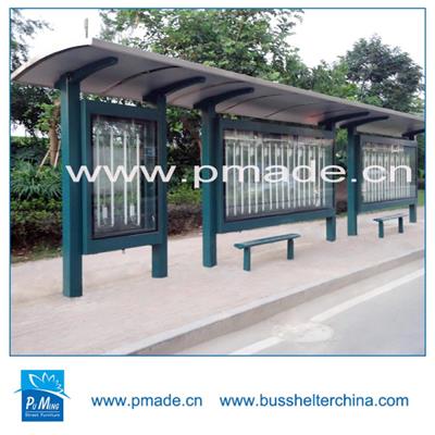 customize stainless steel bus stop shelter