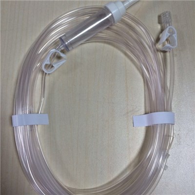Tumescent Pump Tubing With Single Spike And Drip Chamber