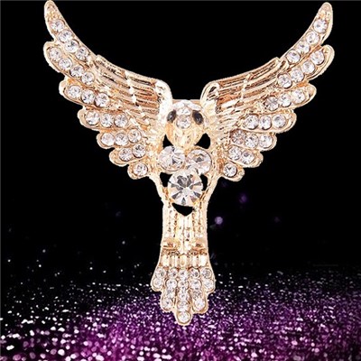 2015 Europe And The United States And Generous Personality Full Drill Eagle Brooch, Fashionable And Generous New Brooch Ornaments,Welcome To Sample Custom