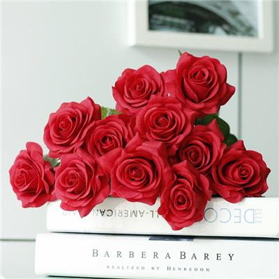 Hot Style Simulation Flowers Feel Roses, Beautiful Delicate Household Adornment Simulation Flower, Wedding Bouquet,Welcome To Sample Custom