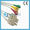 BR-019P Nihon Kohden Compatible ECG Wires