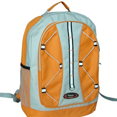Backpack With Laptop Compartment &rubber Band Decoration