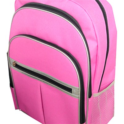 Zippered Pockets Backpack With Laptop Compartment