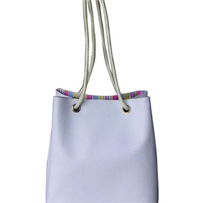 Lady White Rope Tote Bag With Large Roomy