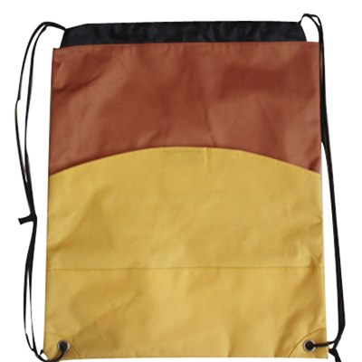 Cinch Sack Promotional Drawstring Backpack With 600D Colors Combination