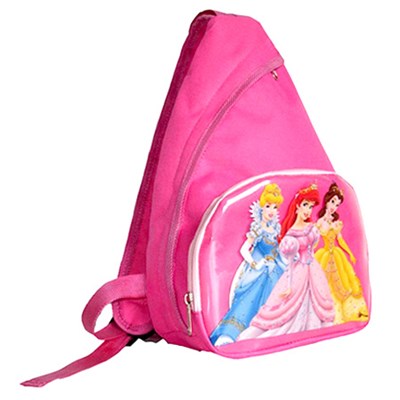Child Sling Backpack Scool Bag With Print PVC Panel