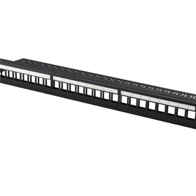 UTP Blank Patch Panel 24Port With Back Bar