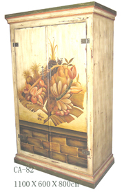 Hand-painted antique furniture