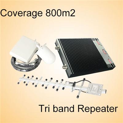 27dBm 900 1800 2600MHz Tri Band Cell Phone Signal Booster