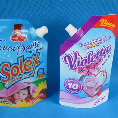 500ml Detergent Packaging With Spout