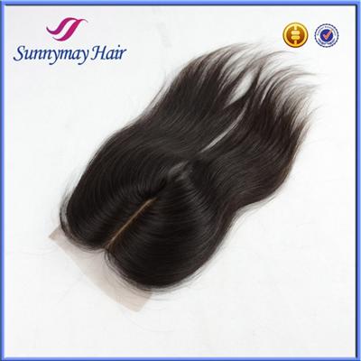4x4 Middle Part Silk Top Closure Natural Color Factory Price Straight Chinese Virgin Hair Silk Base Lace Closure
