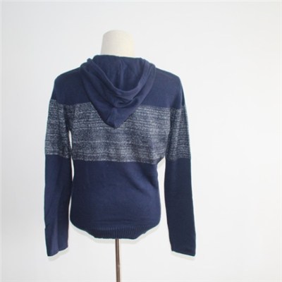 Men's Color Block Hoodie Pullover Sweater