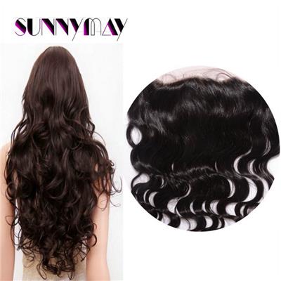 Sunnymay In Stock 7A Malaysian Silk Base Lace Frontal Closure 13*4 Malaysian Body Wave Virgin Hair Lace Frontals With Baby Hair