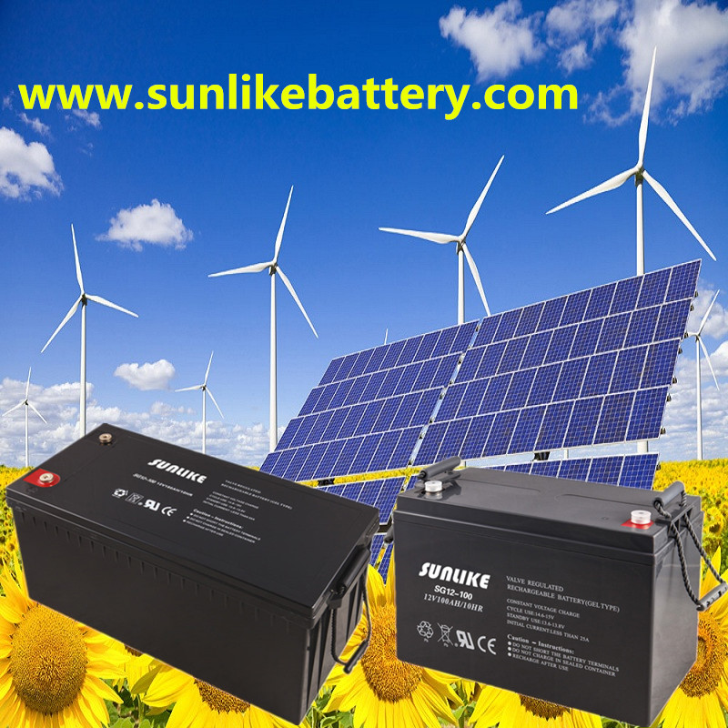 Solar Battery, Deep Cycle AGM/Gel Battery, Lead Acid Battery