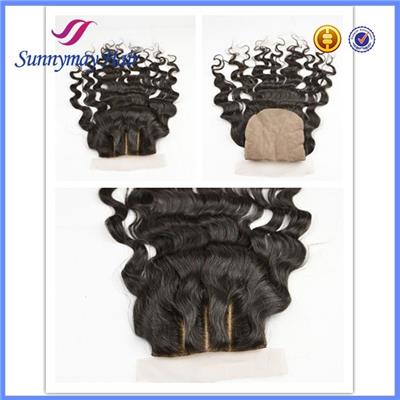 Sunnymay 100% Brazilian Virgin Hair 3 Part Silk Base Lace Closure