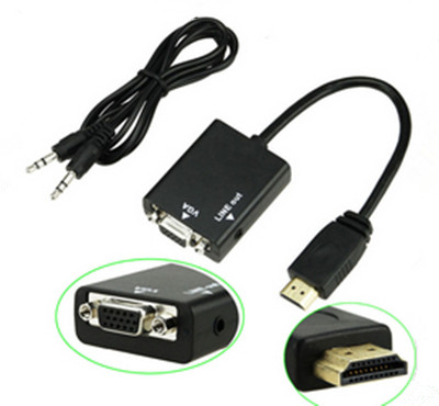 head hdmi to vga with audio