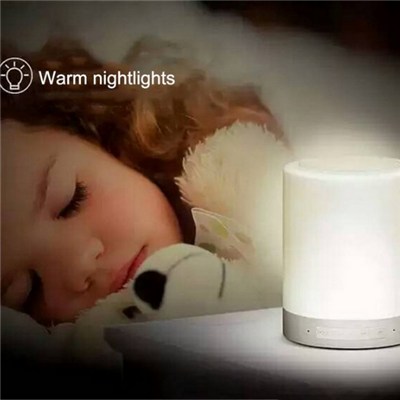 Touch Lamp Portable Speaker Bluetooth Speaker/LED Night Light For Bedroom, Living Room, Bathroom, Car, Camping