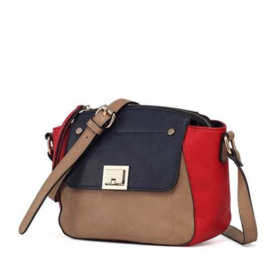 Joint Colorful Patch Handbag