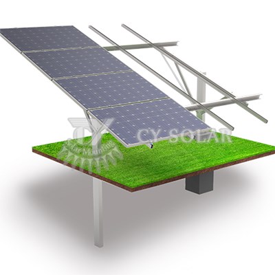 Single colunm Ground Solar Mounting System