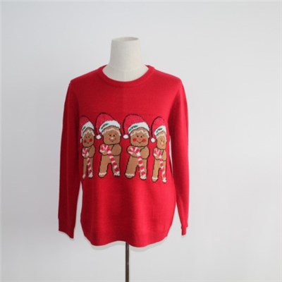 Ugly Christmas Sweater With Four Gingerbread Men