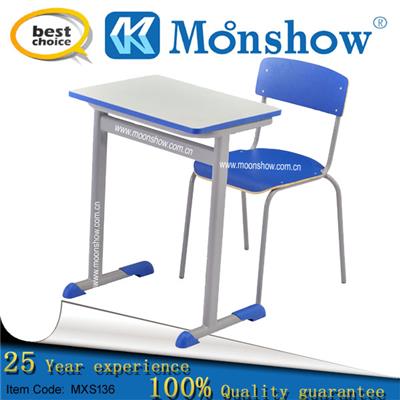 Metal Frame Plastic Training Chair With Writing Board
