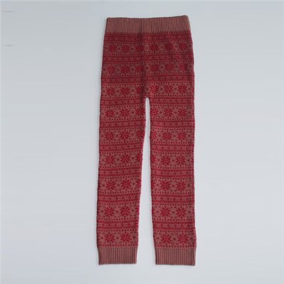 Women's Warm And Soft Jacquard Knitted Pants