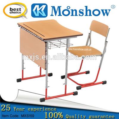 Adjustable Single Student Desk And Chair