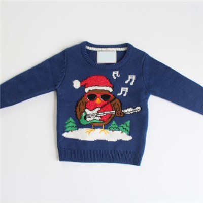 Guitar Player Christmas Sweater With Music Box